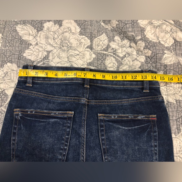 Maurices Dark Indigo High-Rise Button-Fly Skinny Jeans - Picture 5 of 7